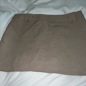 Tan Mini Skirt